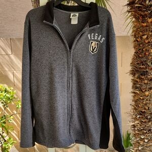NHL Grey Fleece Jacket with Embroidered League Crest